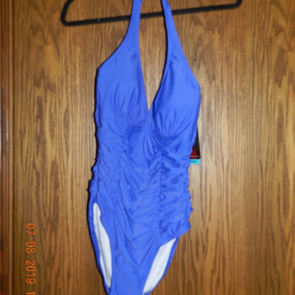 NWT Aerin Rose Cobalt Blue One Piece Bathing Suit